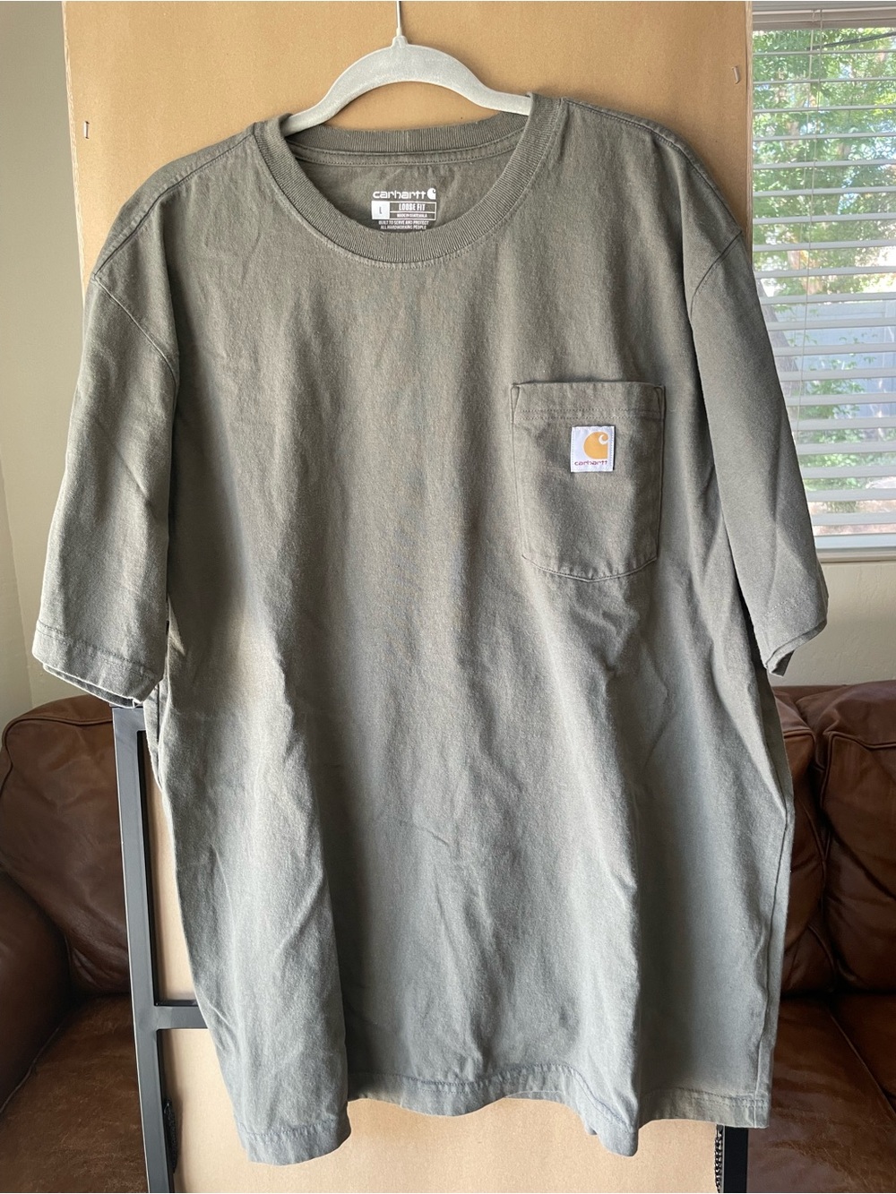 Carhartt Olive Green Short-Sleeve Pocket Tee
